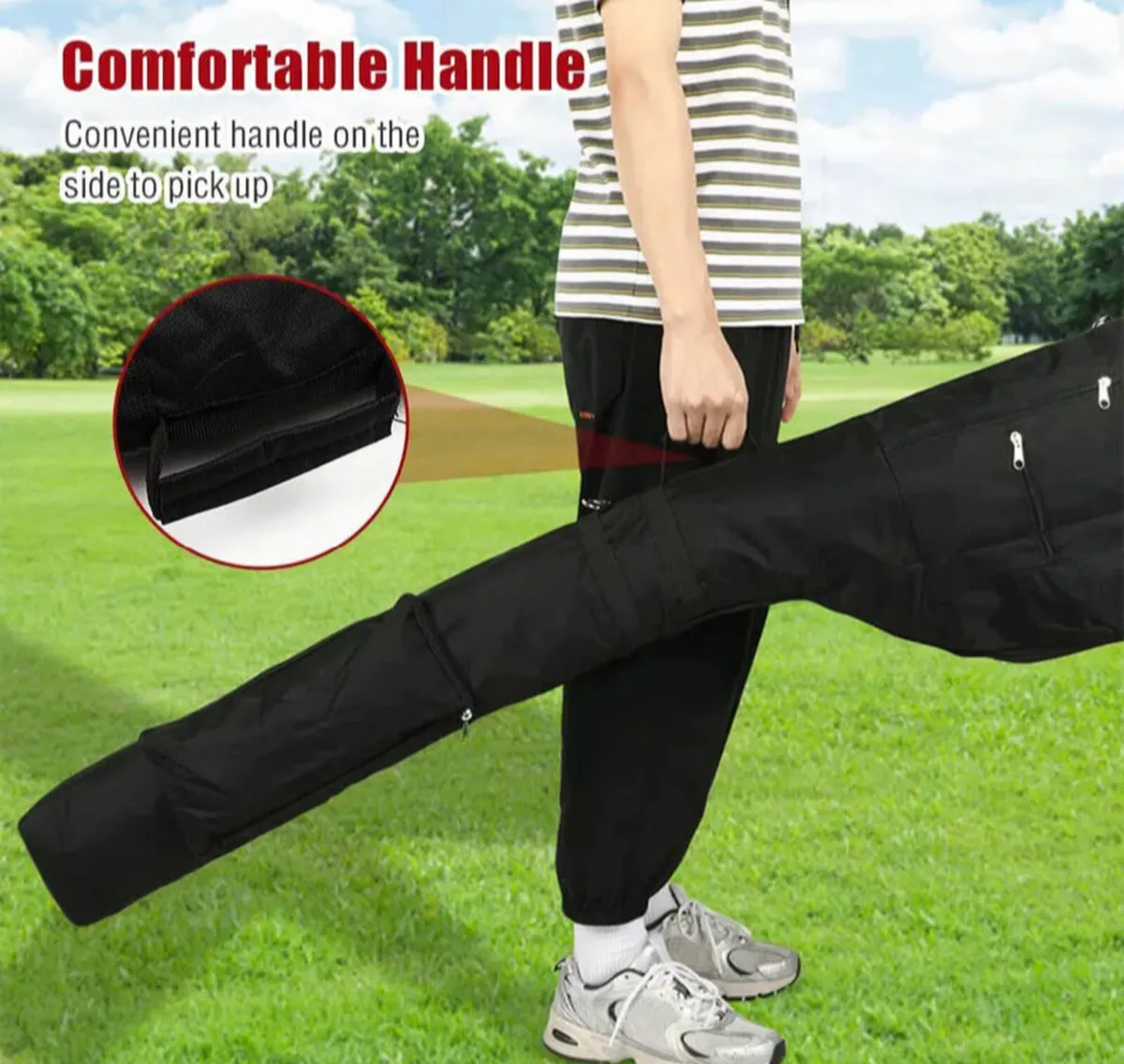 48” Slimline Foldable Golf Bag Holds up to 9 clubs - Image 4
