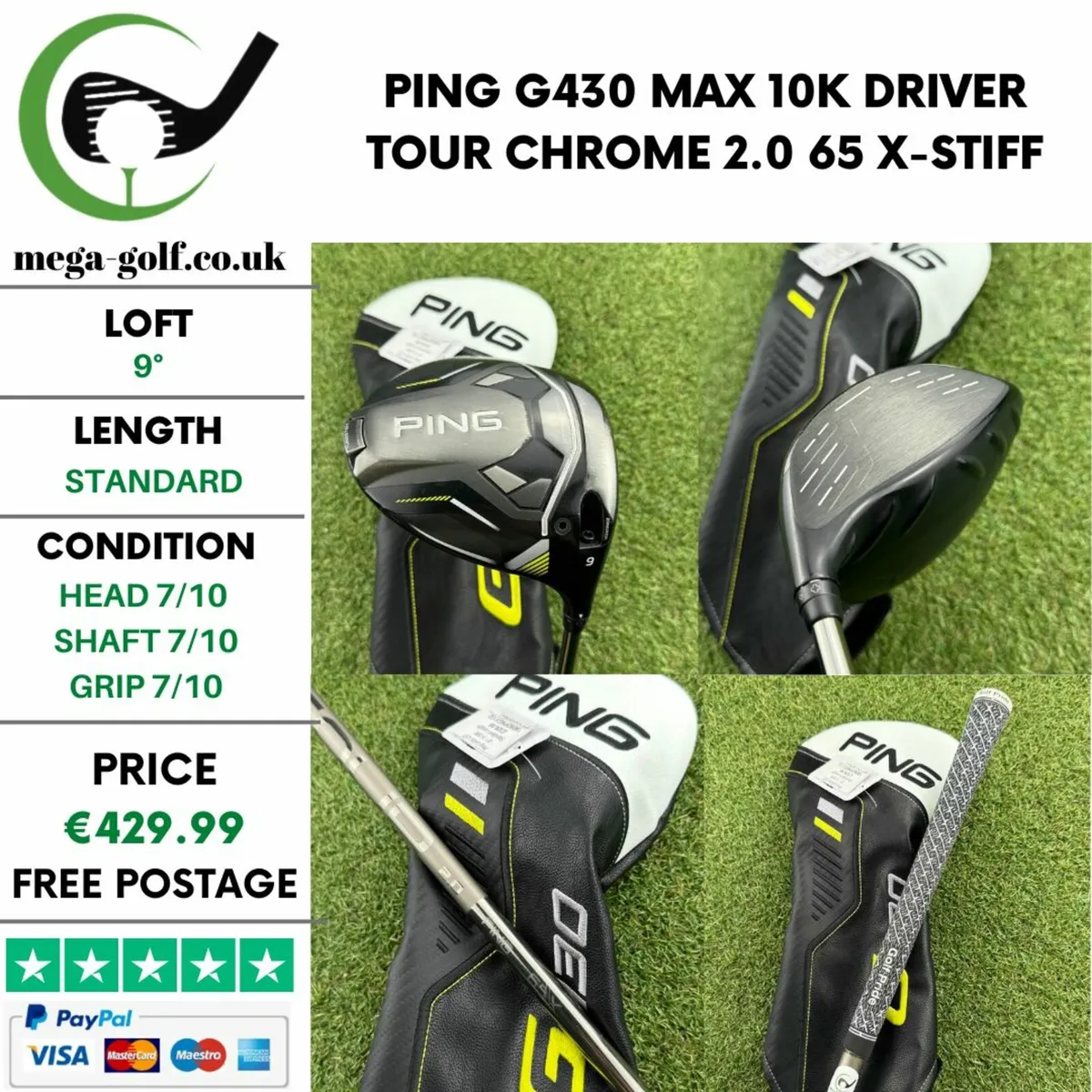 Ping G430 Max 10k Driver / 9° / X-Stiff - Image 1
