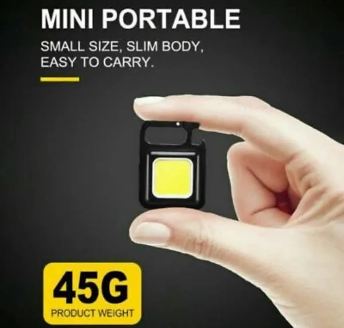2/4 Pack x Mini Led USB Rechargeable COB - Image 2