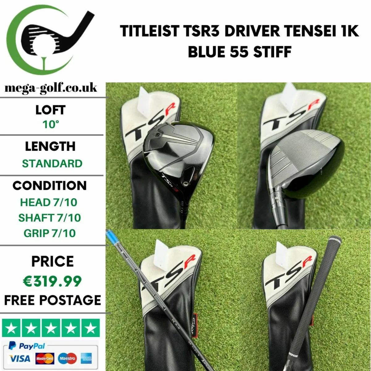 Titleist TSR3 Driver / 10° / Stiff - Image 1