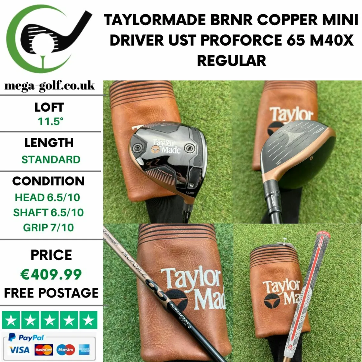 Taylormade BRNR Copper Mini Driver / 11.5° - Image 1