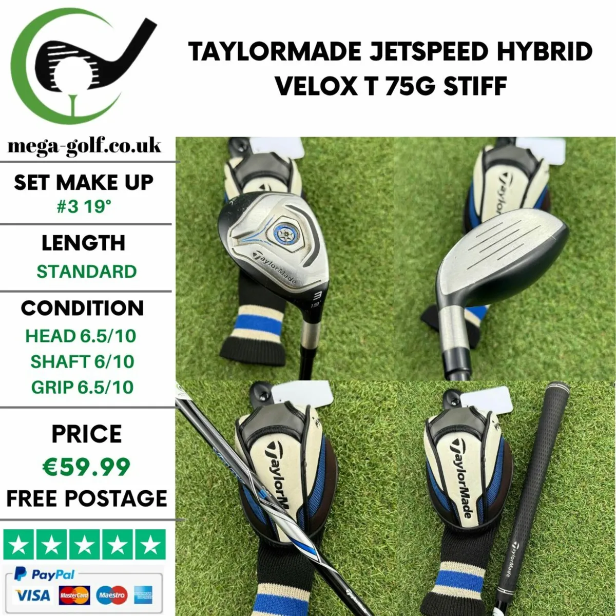 Taylormade Jetspeed Hybrid / #3 19° / Stiff - Image 1