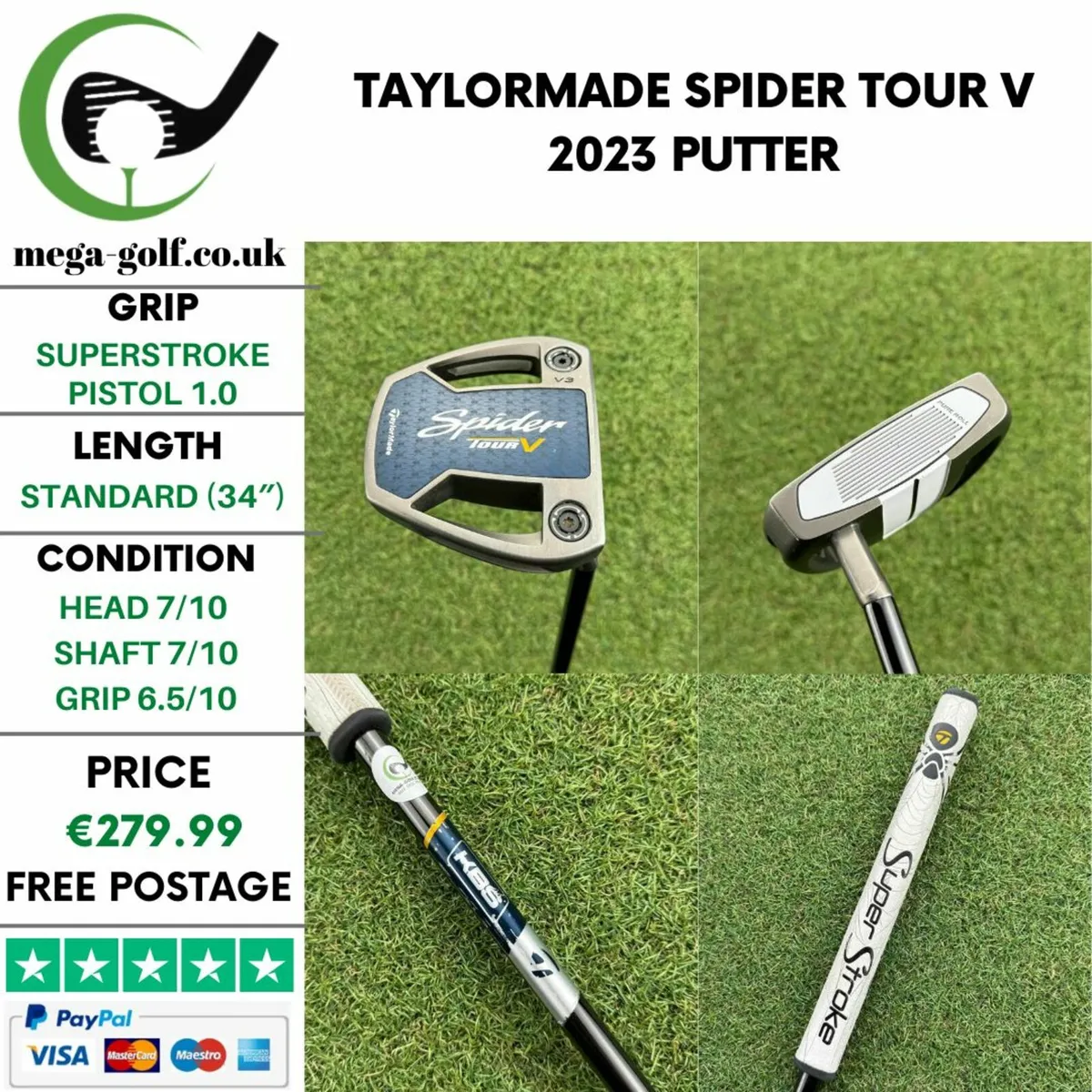 Taylormade Spider Tour V 2023 Putter / 34″ - Image 1