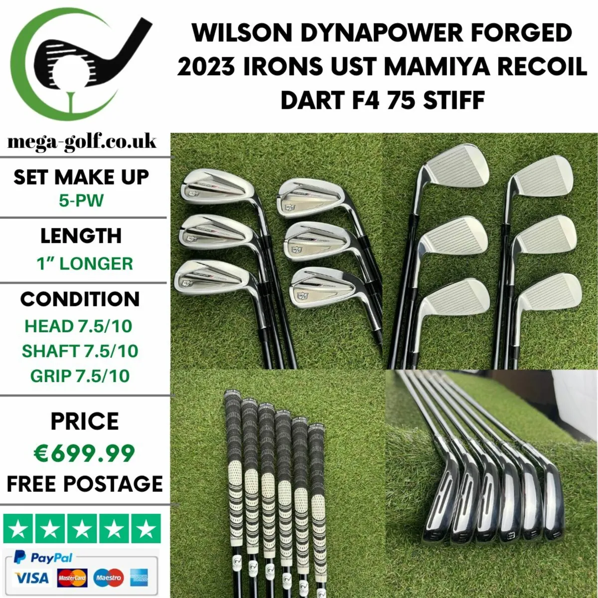 Wilson Dynapower Forged 2023 Irons / 5-Pw / Stiff - Image 1