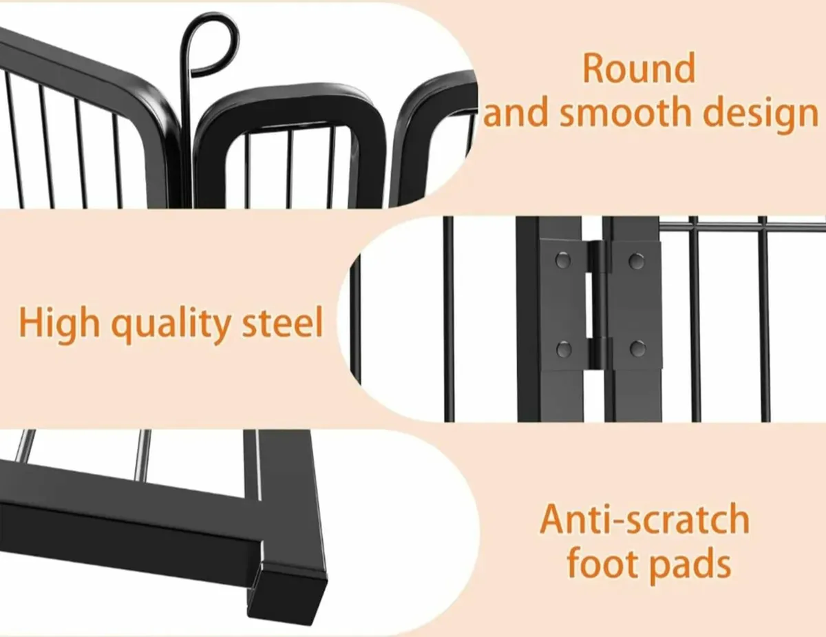 Dog playpen 8 panel 100x80cm brand new - Image 1