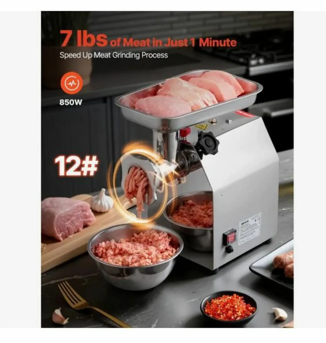 Commercial Electric Meat Grinder - Image 3