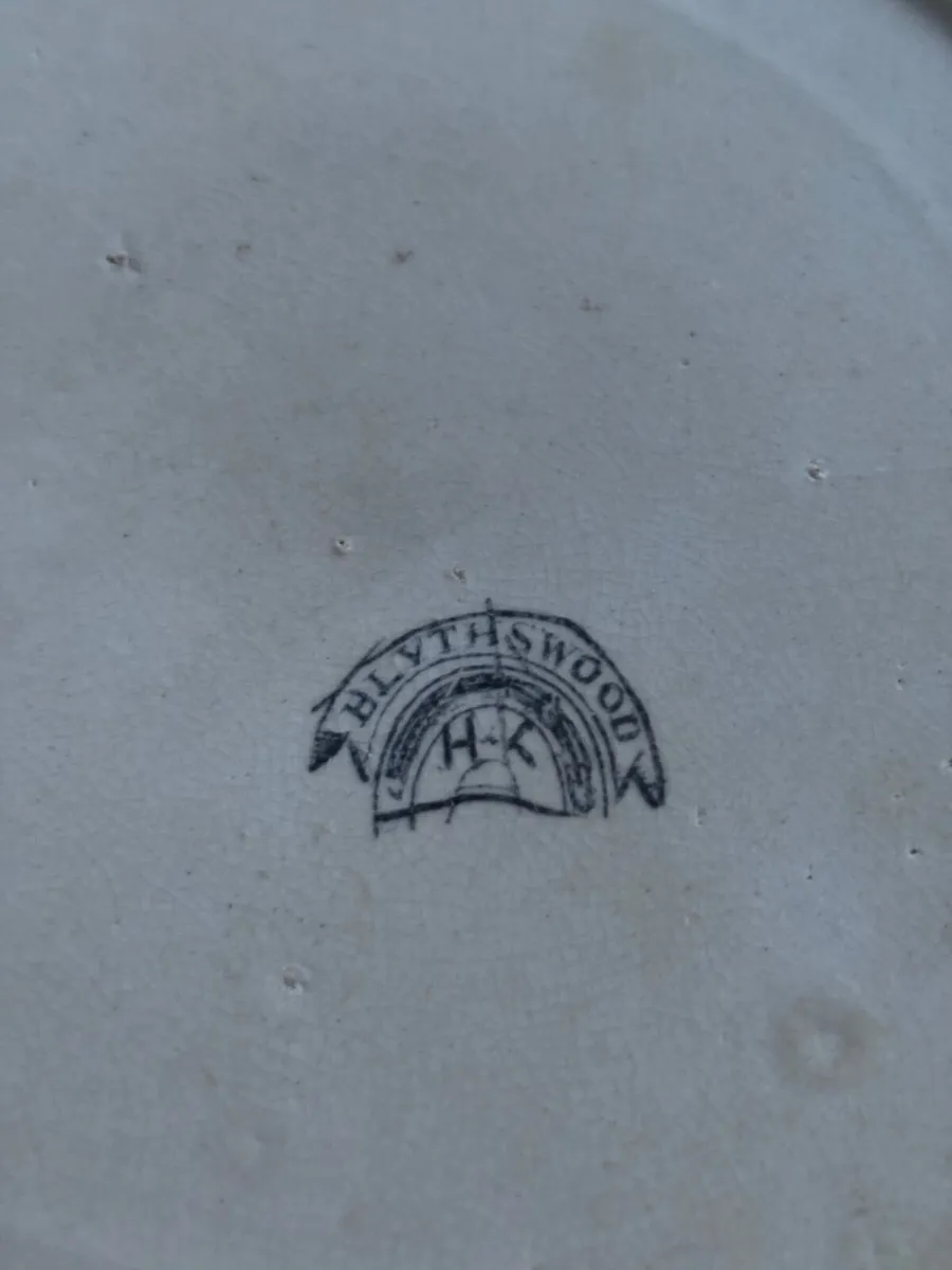 Antique Blythswood Pattern Plate by Bell’s Potter - Image 2