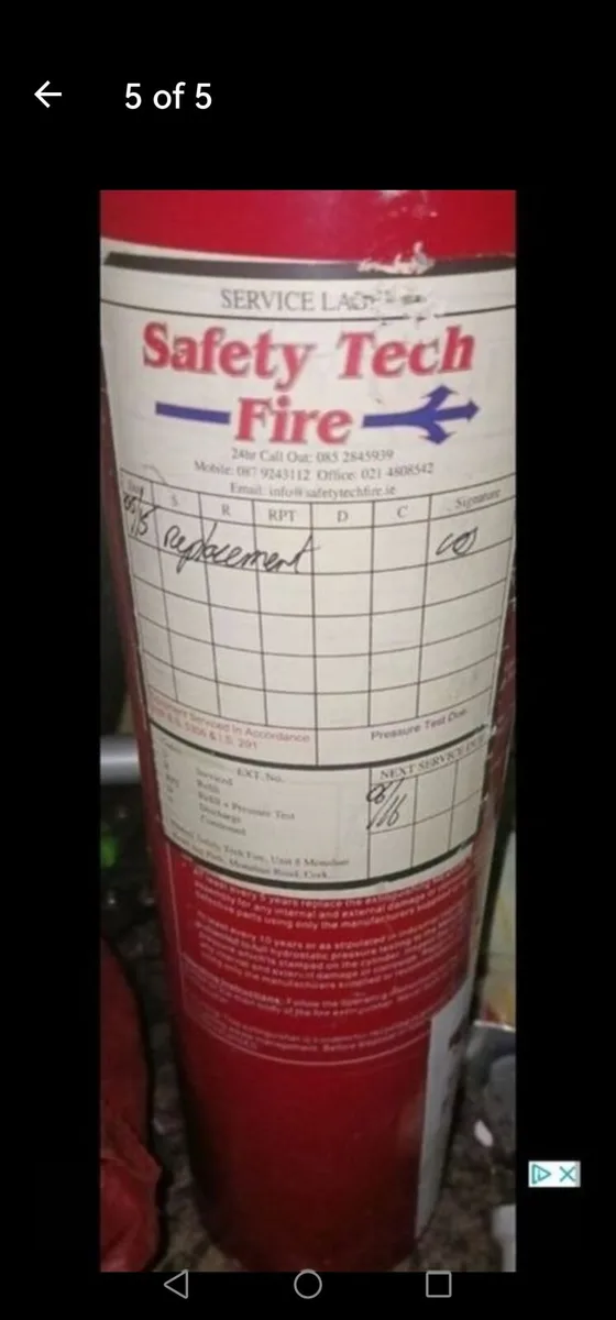 2 Vintage Fire Extinguishers - Image 3