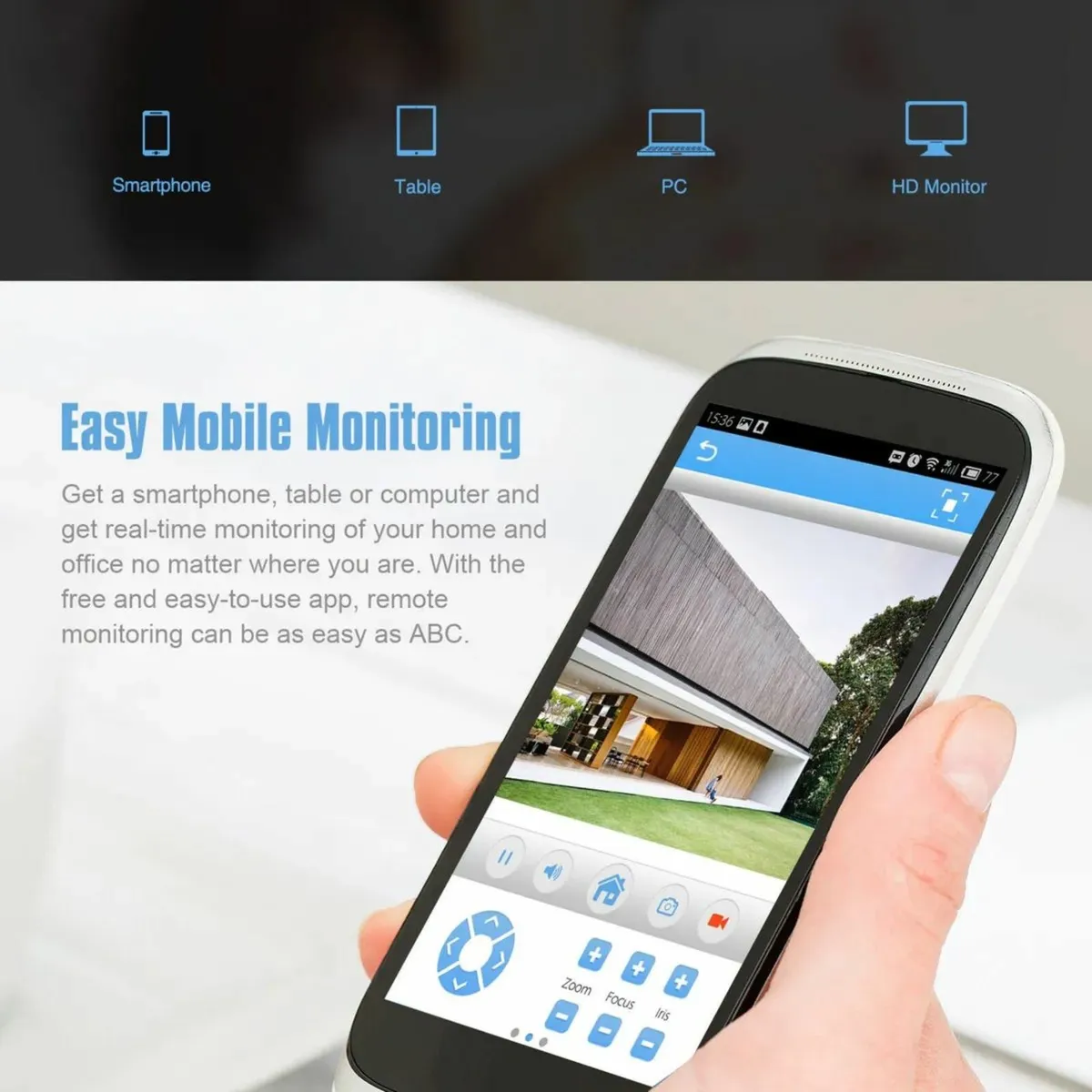 CCTV Camera Dome SYSTEM Security 500gb hard - Image 2