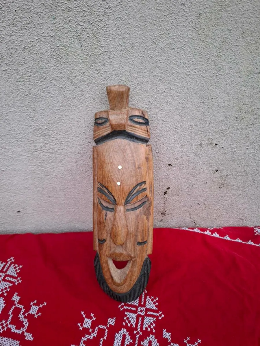 Wood african mask postage possible