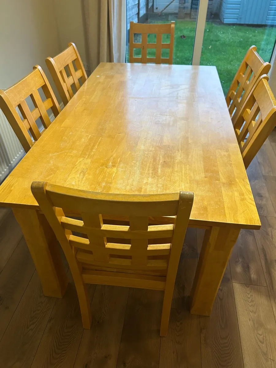 Dining Table and Chairs - Image 1