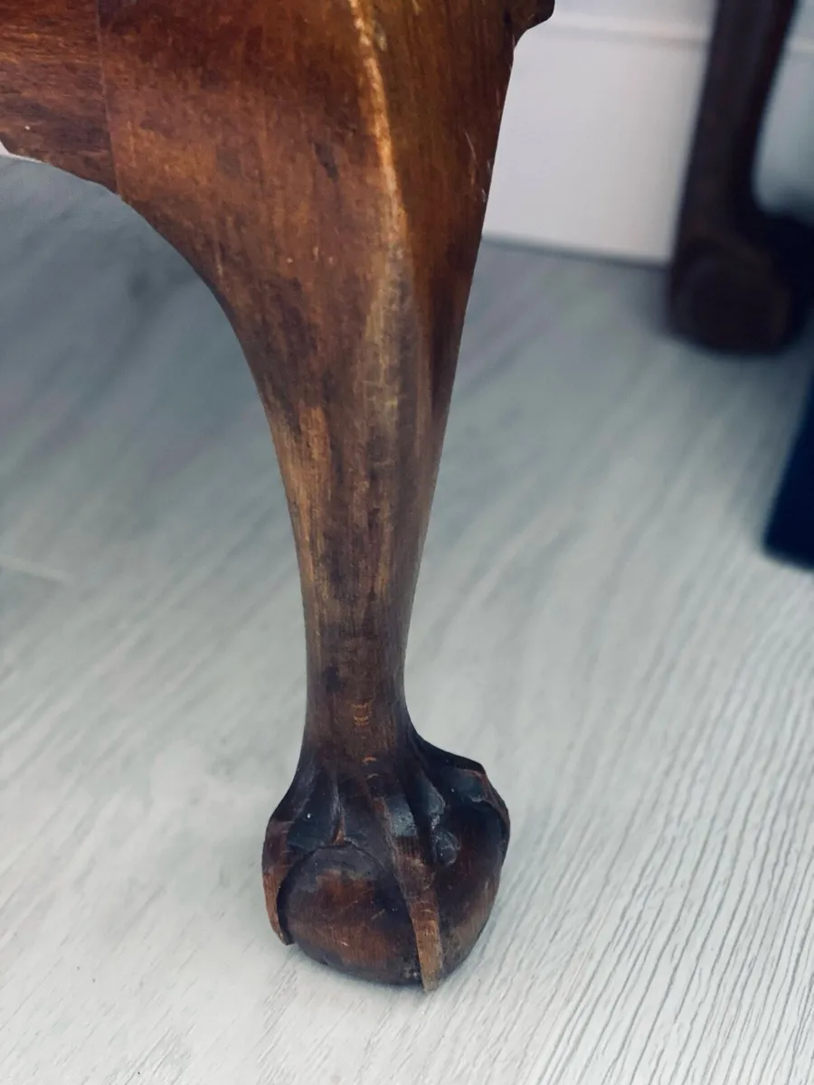 Antique desk / writing bureau solid wood - Image 3