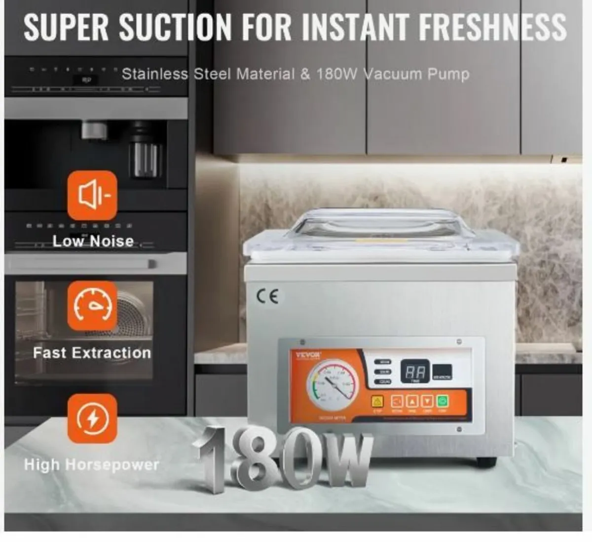 Chamber Vacuum Sealer, 260W Sealing Power - Image 2