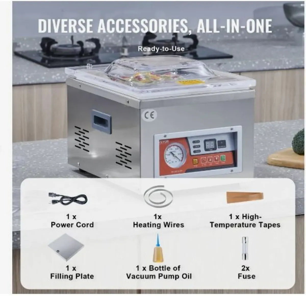 Chamber Vacuum Sealer, 260W Sealing Power - Image 4