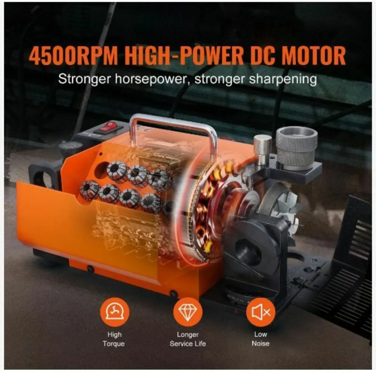 Drill Bits Sharpener, MR-13A Drill Bits Grinder - Image 3