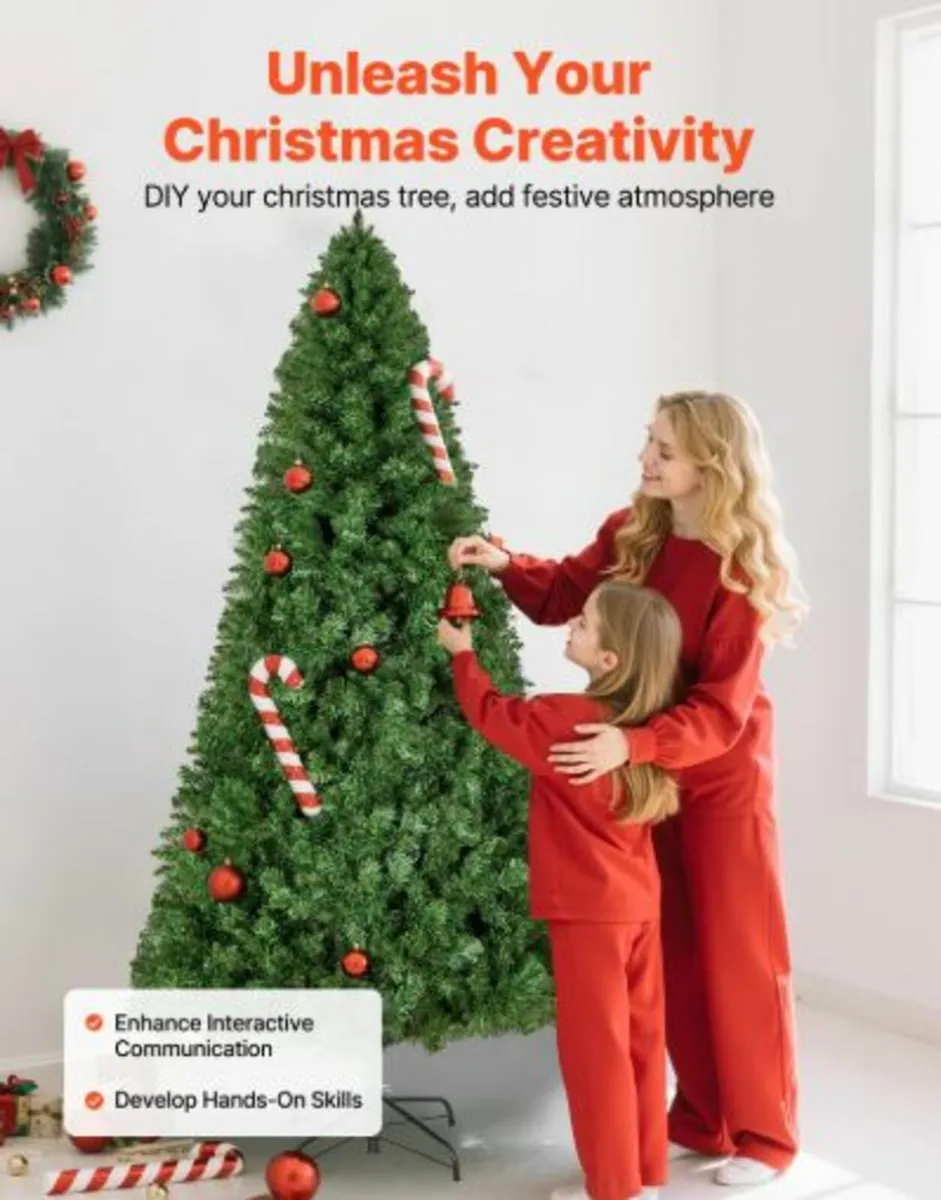 Christmas Tree, 1.8m Artificial Xmas Tree, Full - Image 3