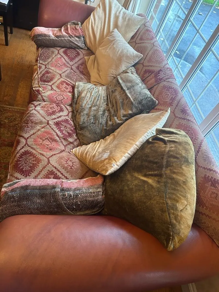 Three-seater sofa and armchair (collect from Limerick City) - Image 3