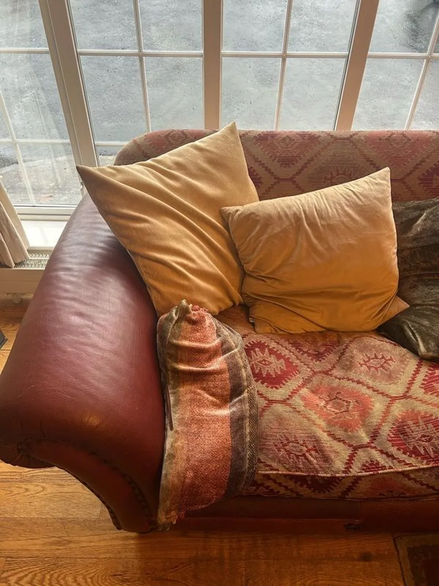 Three-seater sofa and armchair (collect from Limerick City) - Image 4