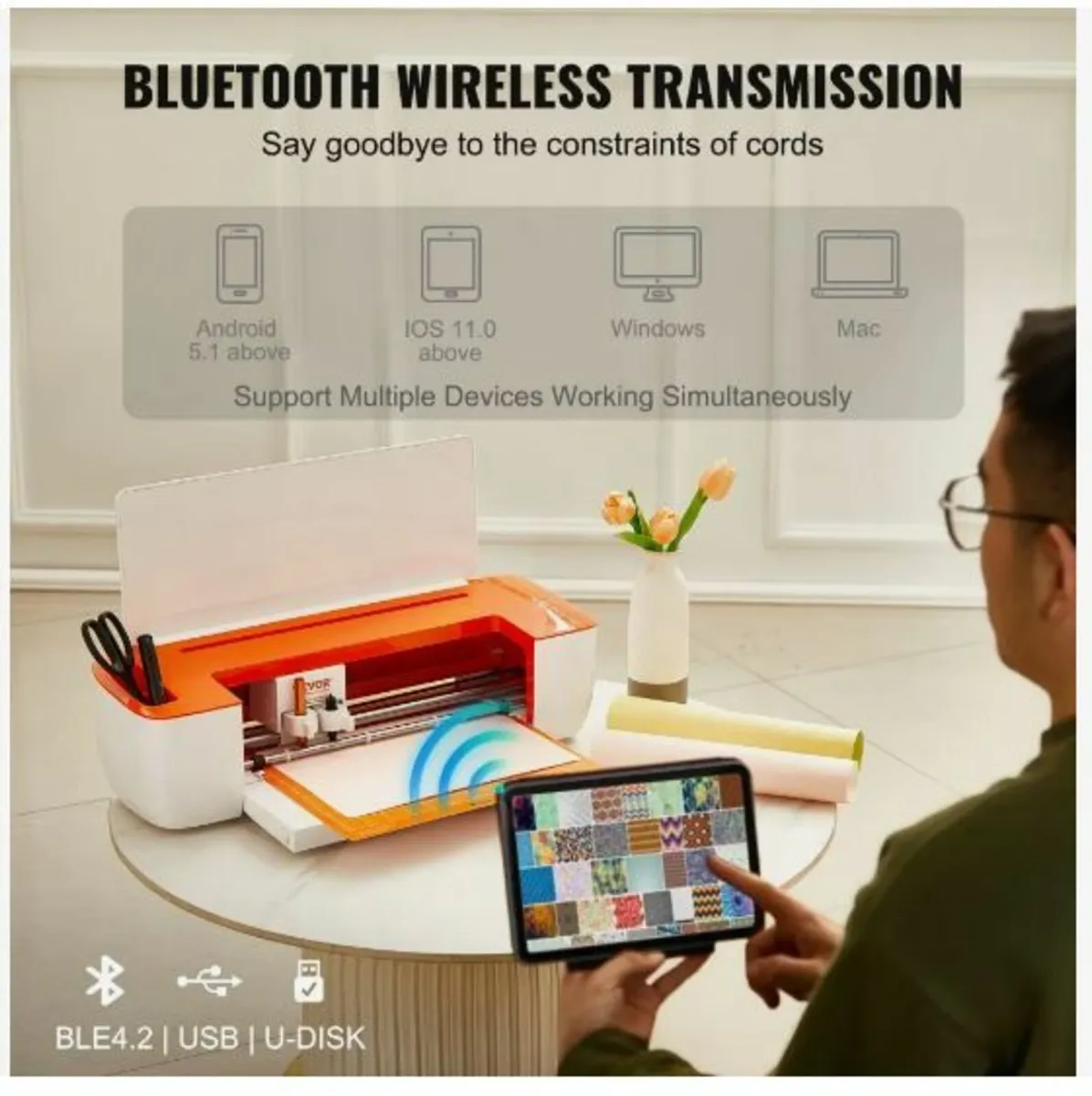 Vinyl Cutter Machine, Bluetooth Connectivity - Image 2