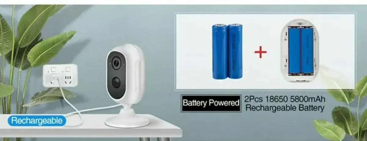 Wire Free Wifi Cctv Battery Camera wireless - Image 1