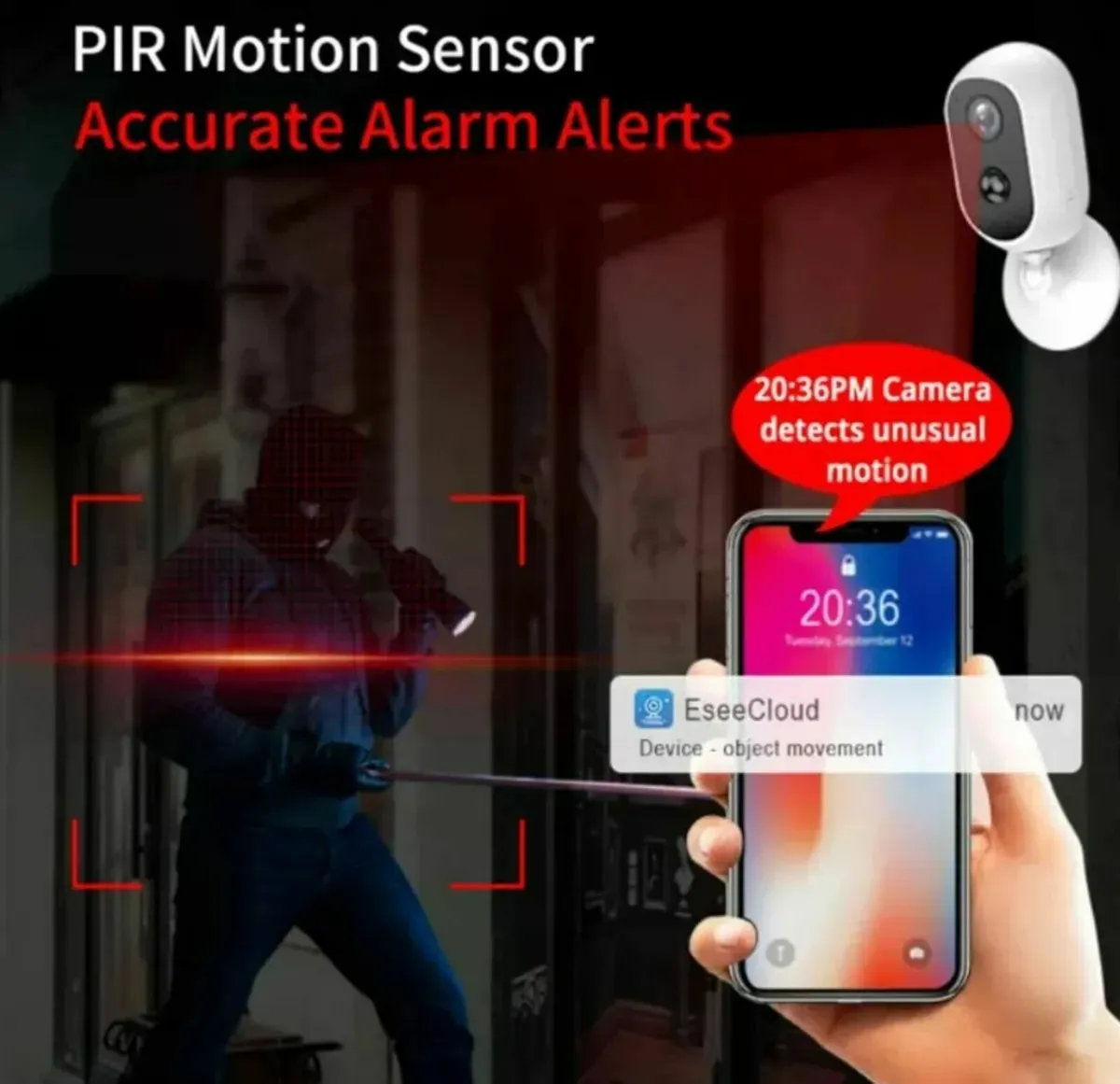 Wire Free Wifi Cctv Battery Camera wireless - Image 3