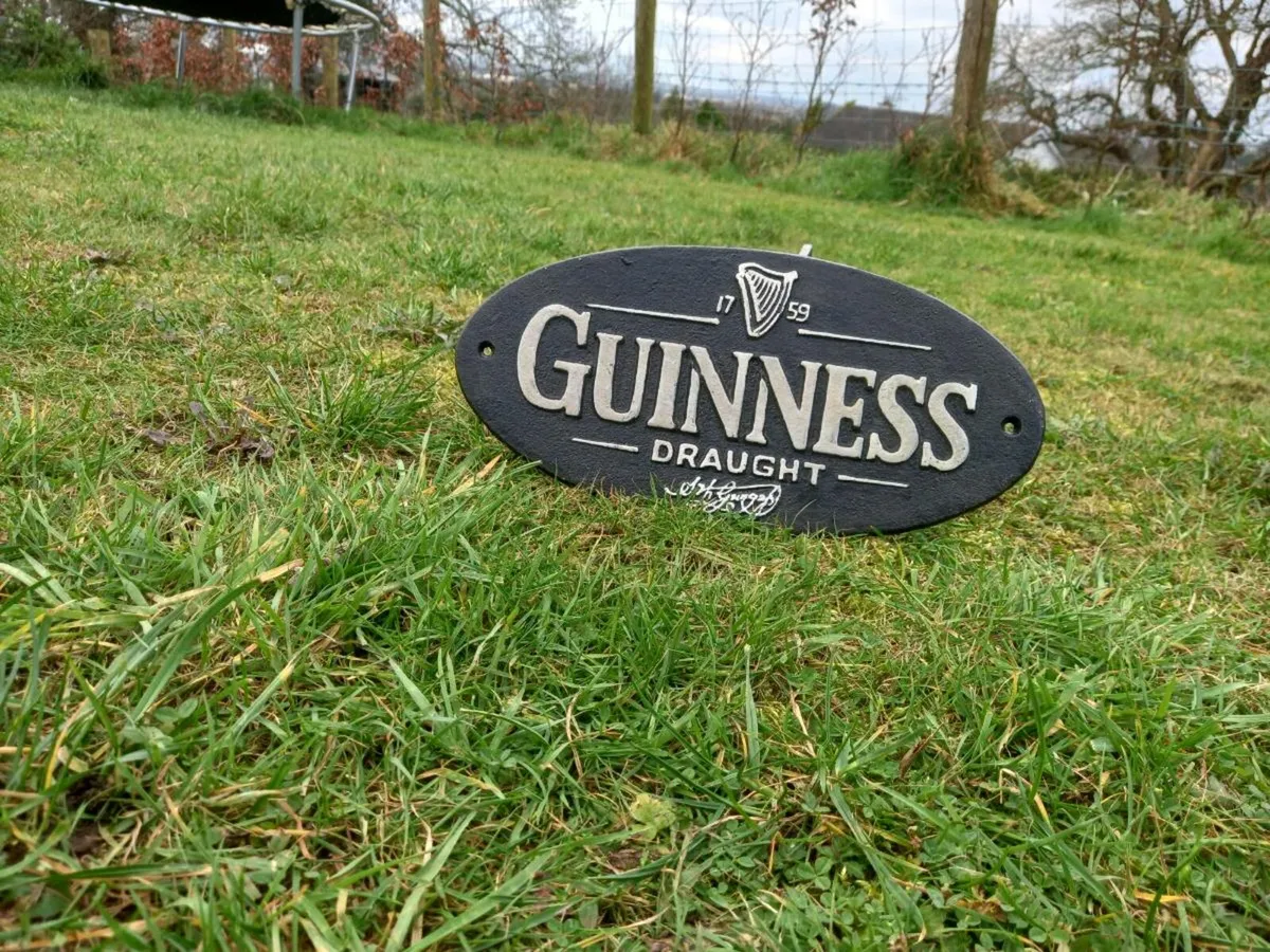 Guinness Cast Iron Sign - Image 2