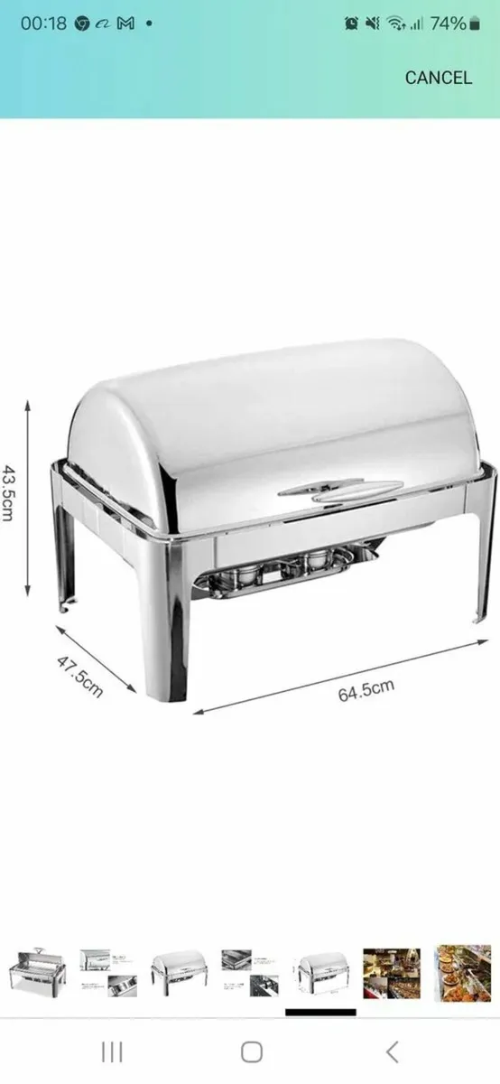 Chaffing dishes 9L new - Image 1