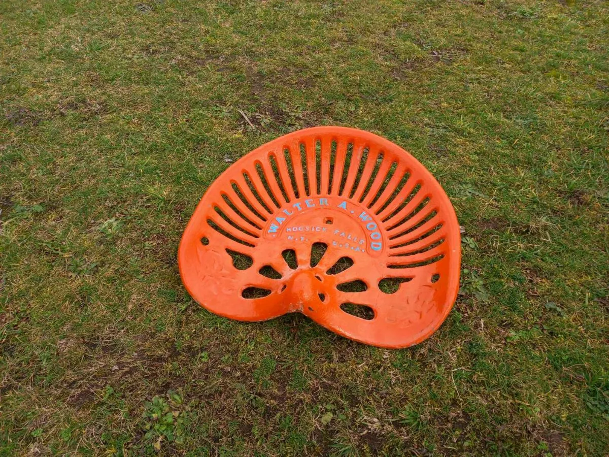 Walter A WOOD Cast Iron Tractor Seat - Image 1