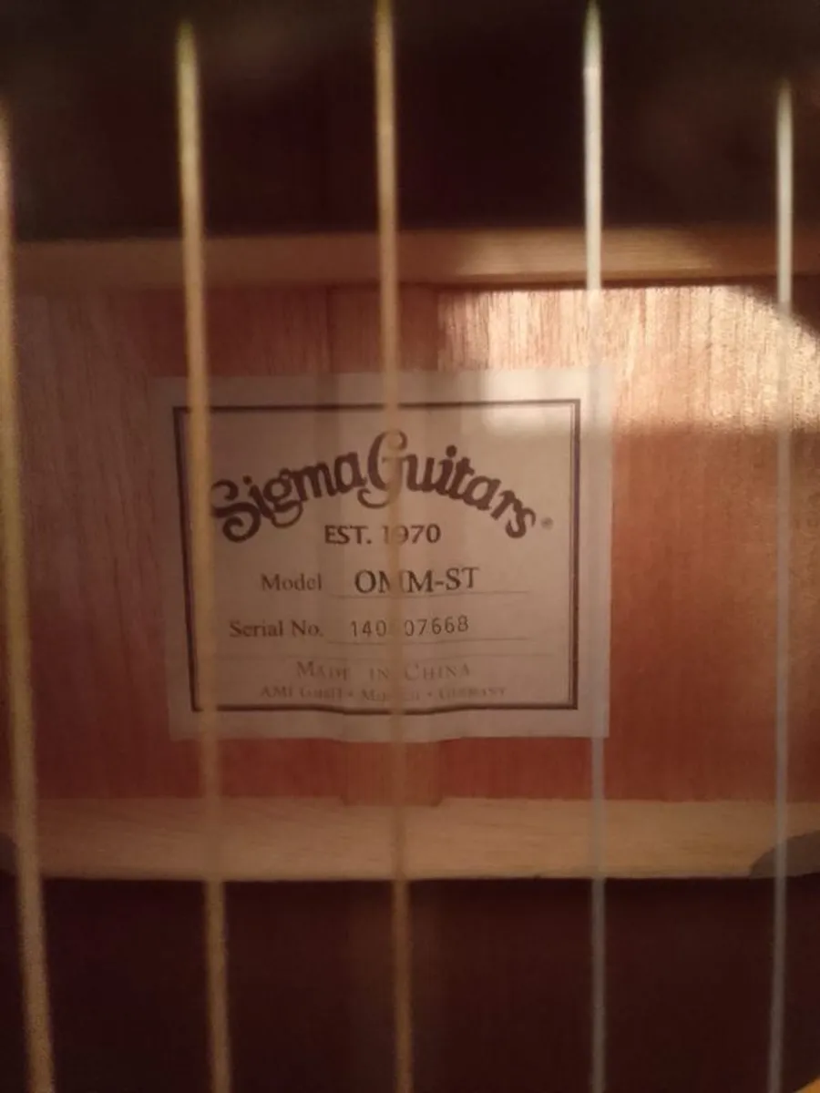 Sigma Guitar Omm-st Est 1970 - Image 3