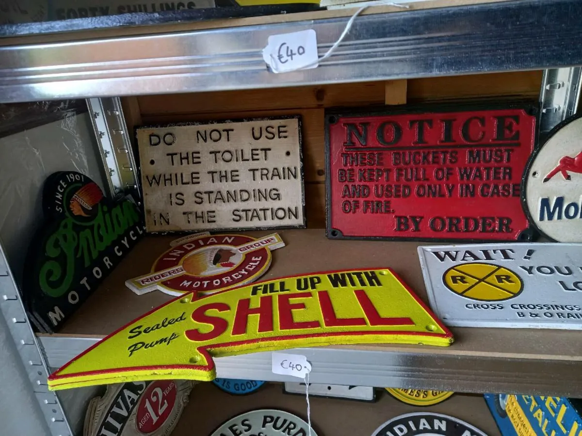 Cast Iron Signs - Image 1