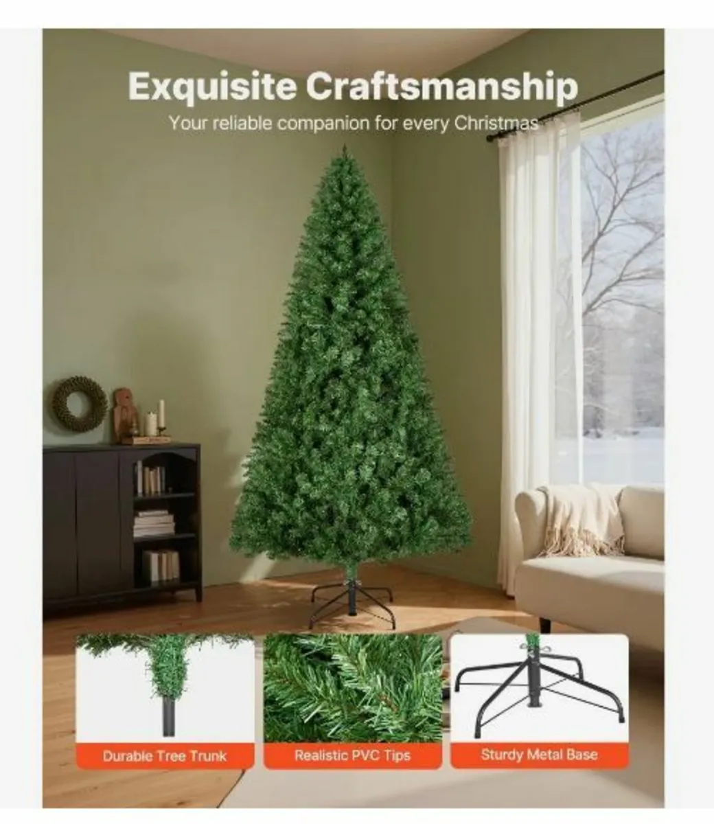 Christmas Tree, 1.8m Artificial Xmas Tree - Image 4