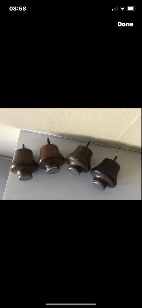 Vintage Timber Drawer Knobs (4) - Image 1