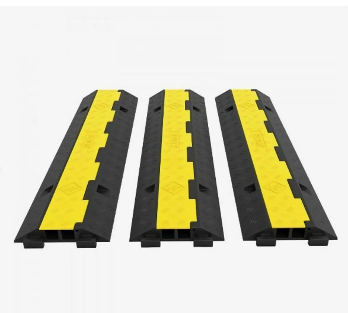 Wire Cord Ramp Driveway Rubber Traffic Speed Bumps - Image 1