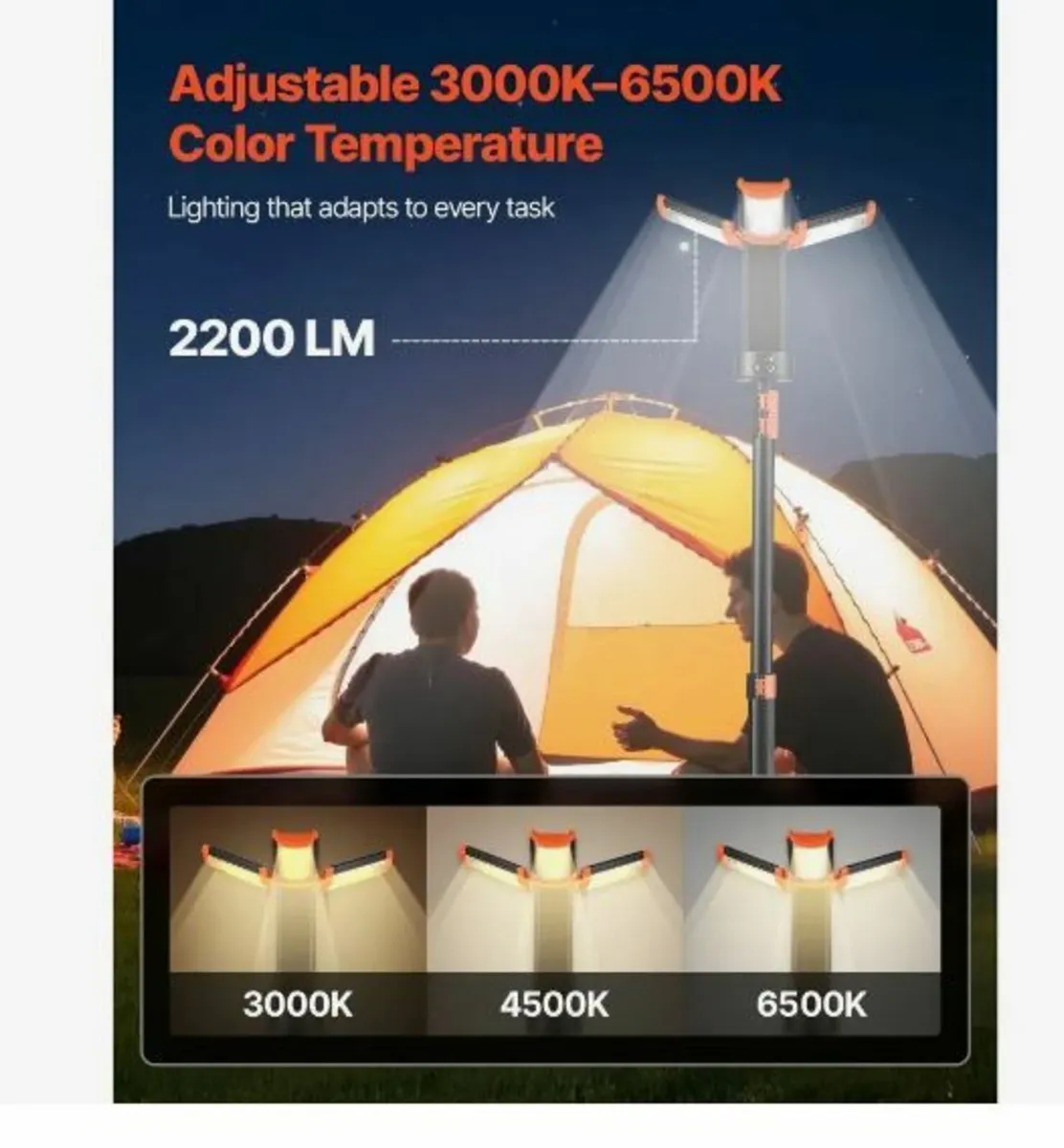 LED Work Light with Stand - Image 2