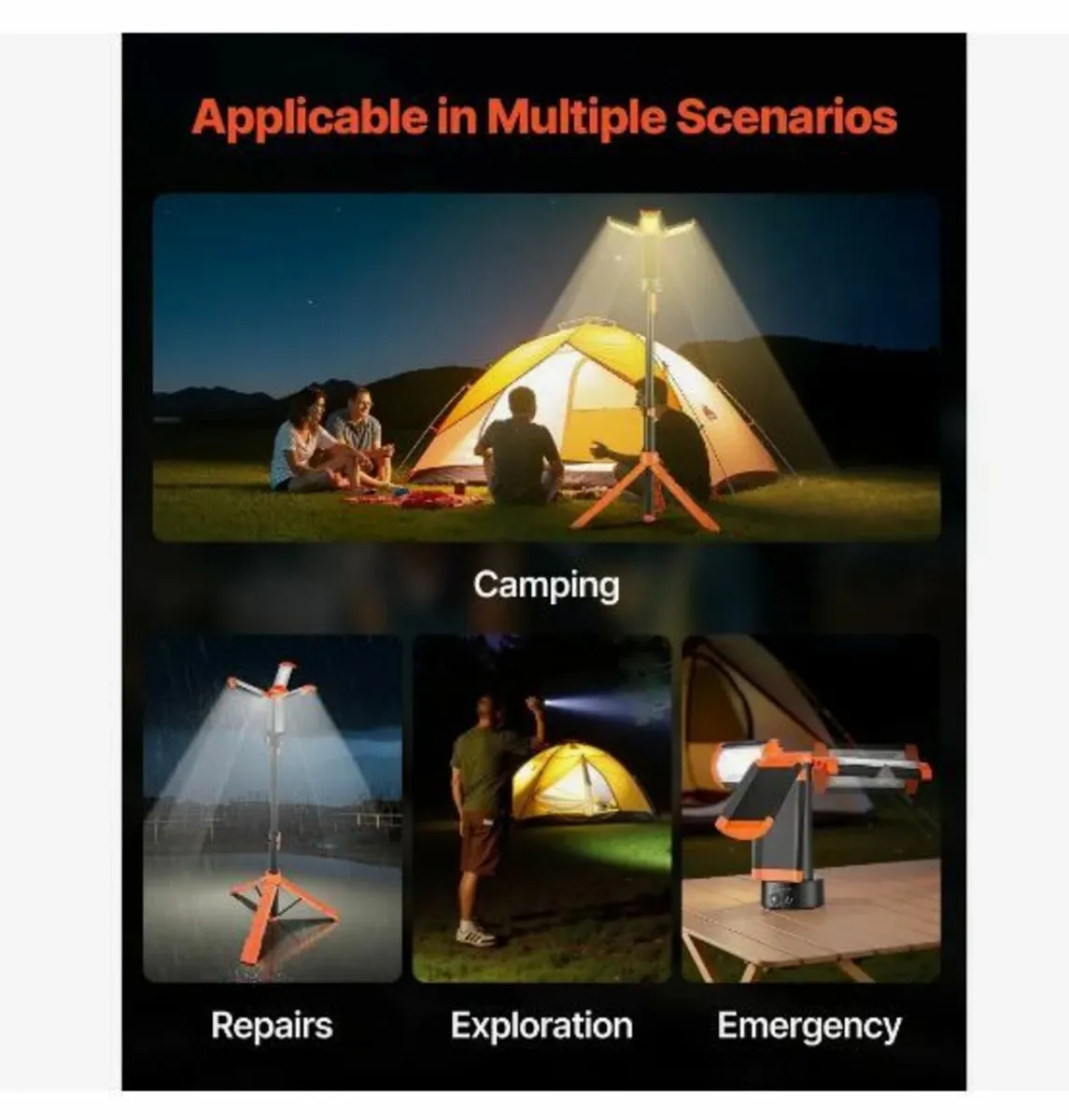 LED Work Light with Stand - Image 4