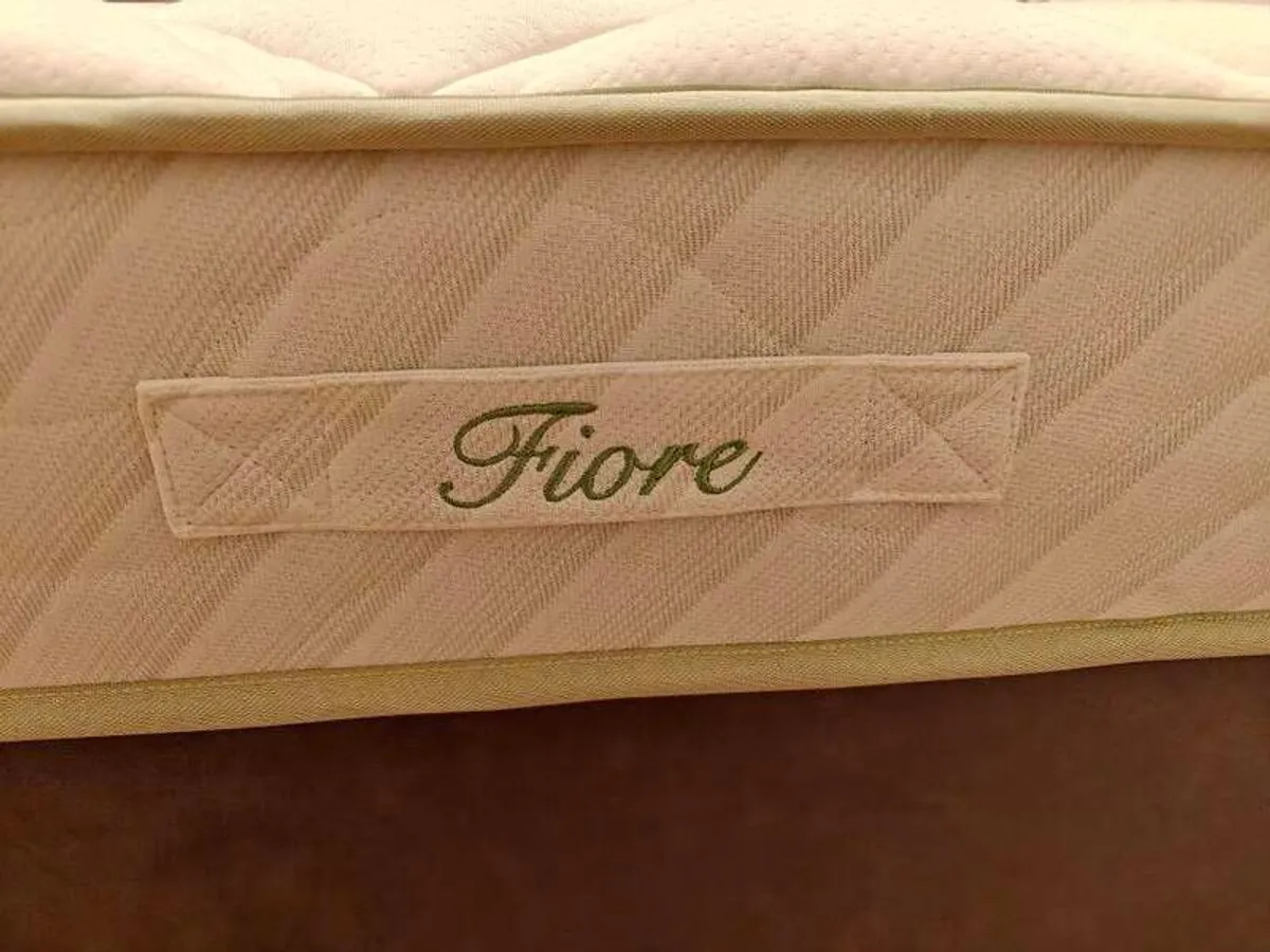 2 x Double Bed Sets - FIORE Double Mattresses + Dark Grey Divan Bases (Unused) - Image 3