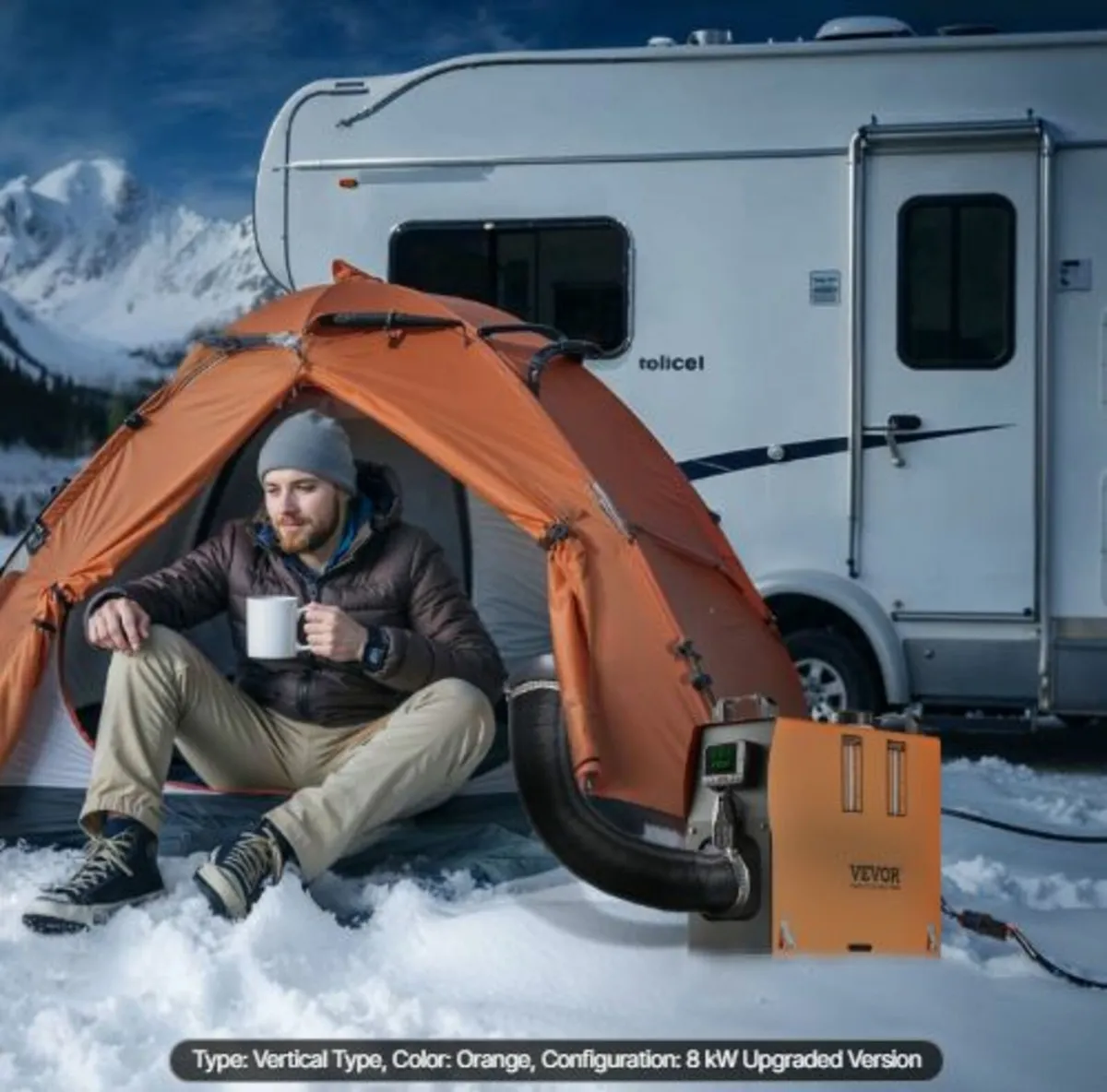 Diesel Air Heater, 8 kW DC12-24V, Fast Heating - Image 3