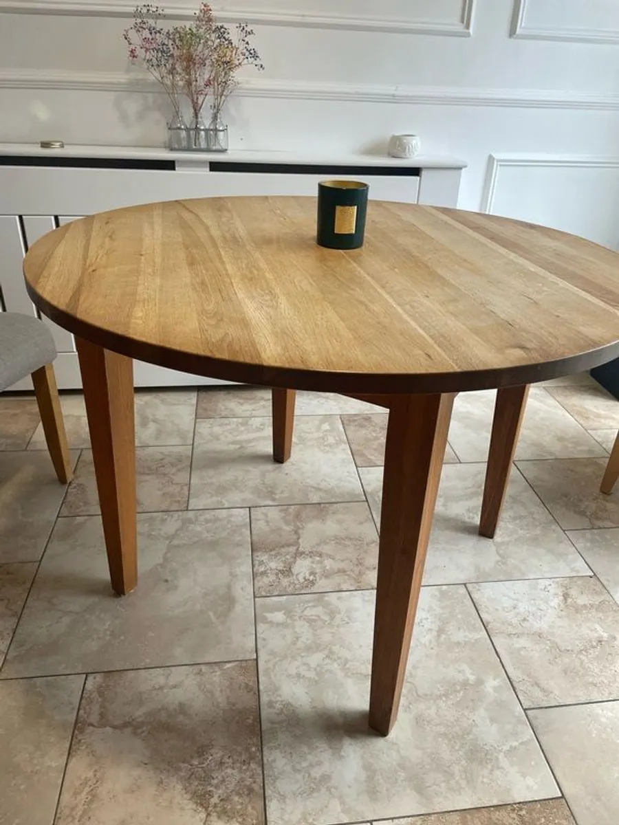 solid oak table - Image 4
