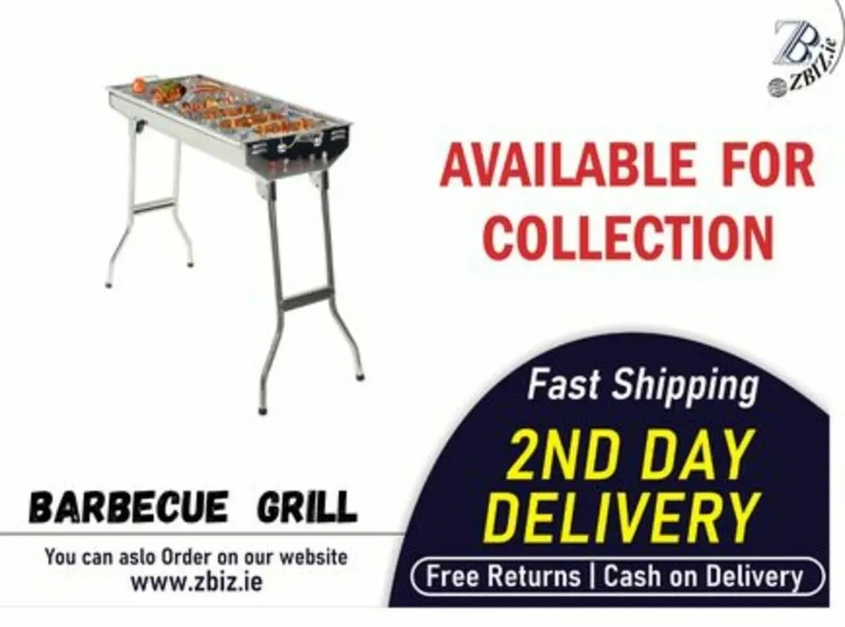 Barbecue Grill Foldable Stainless Steel - Image 1