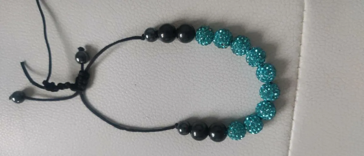 Shamballa blue bracelet