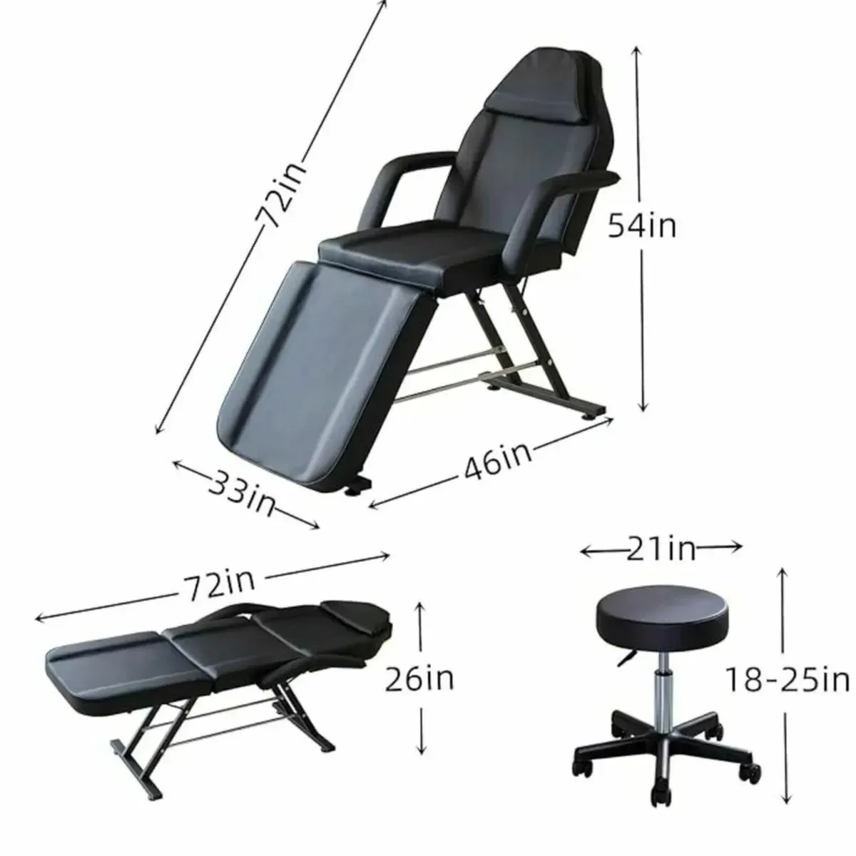 Massage Table beauty bed with stool brand new - Image 3