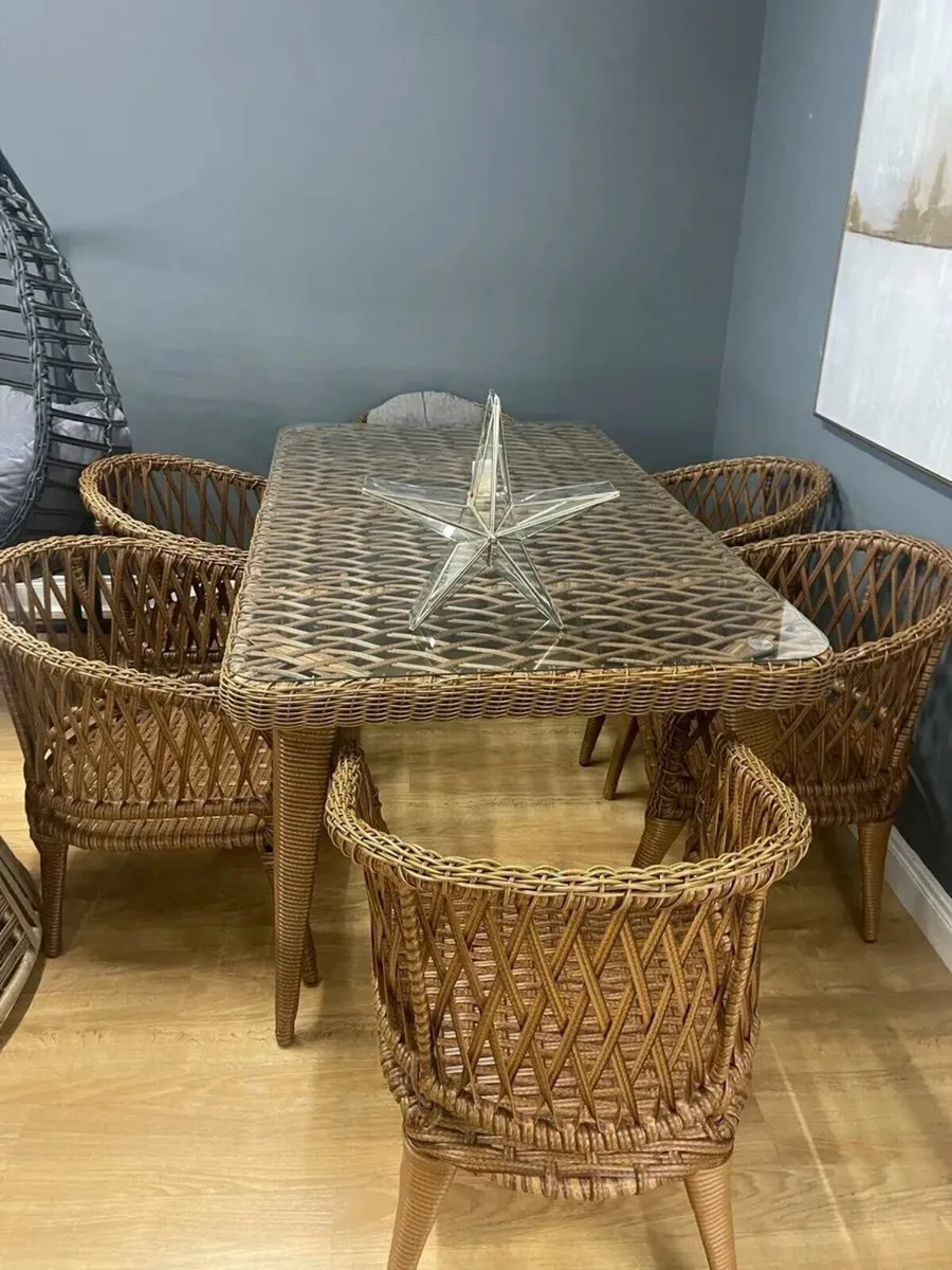 6-seat dining table, garden, outdoor, brand new - Image 4