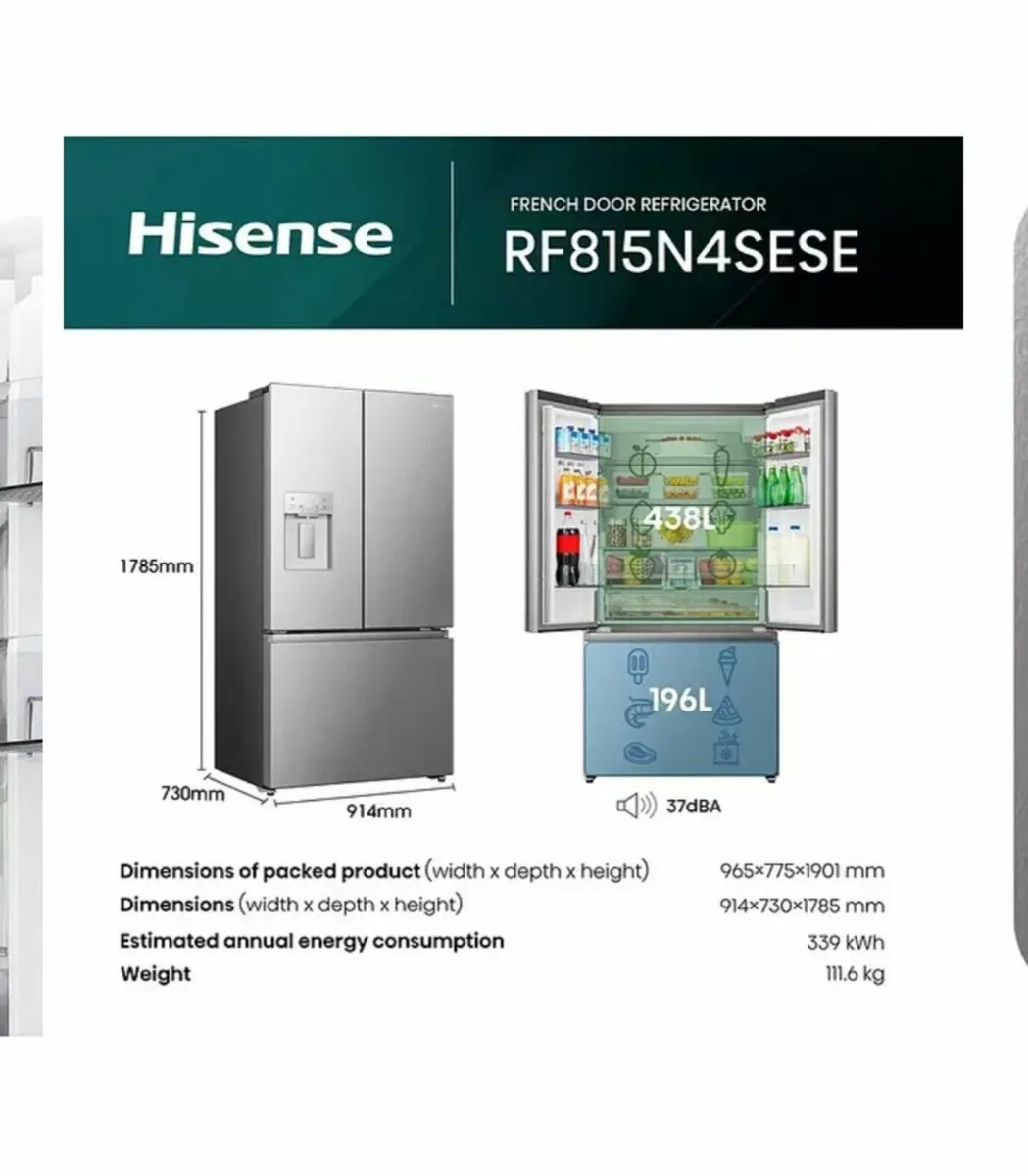 American fridge freezer - Image 2