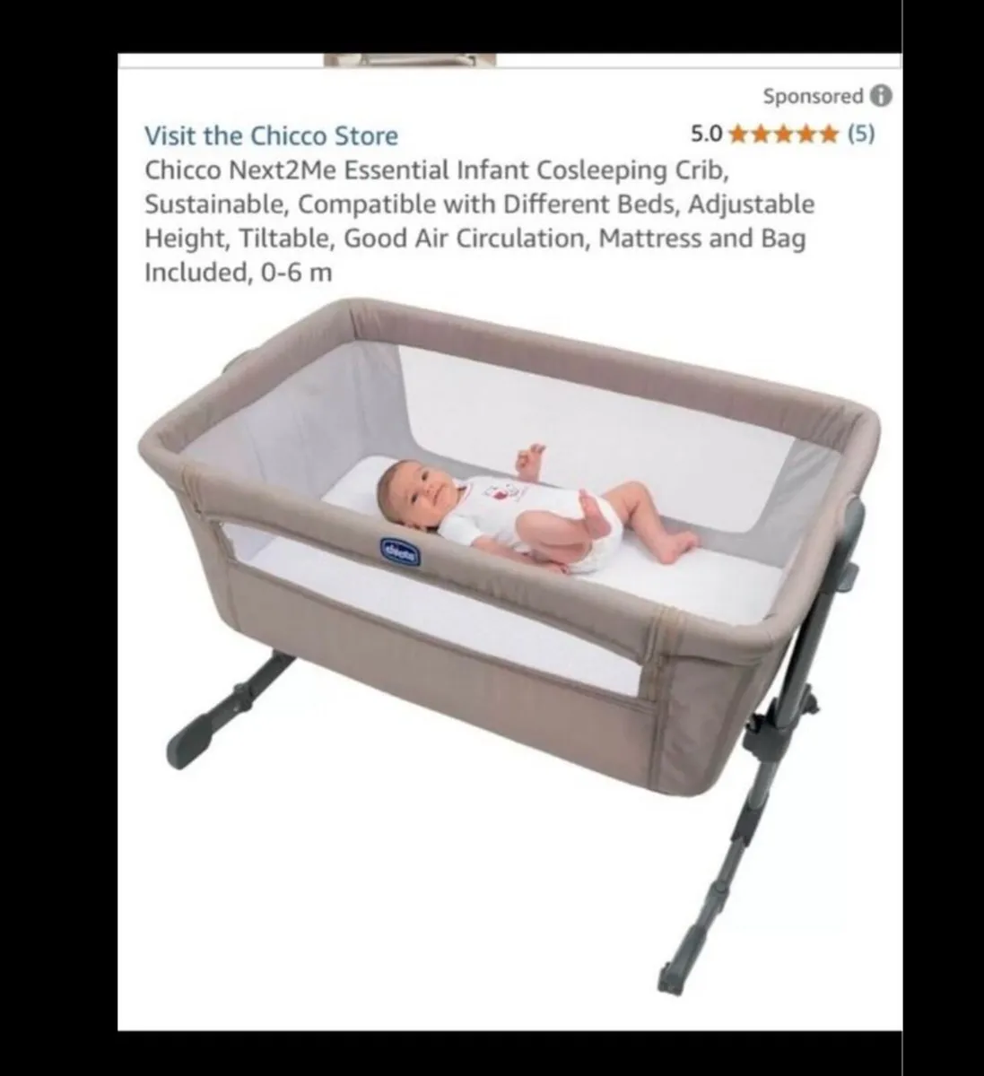 Chico Next 2 Me crib