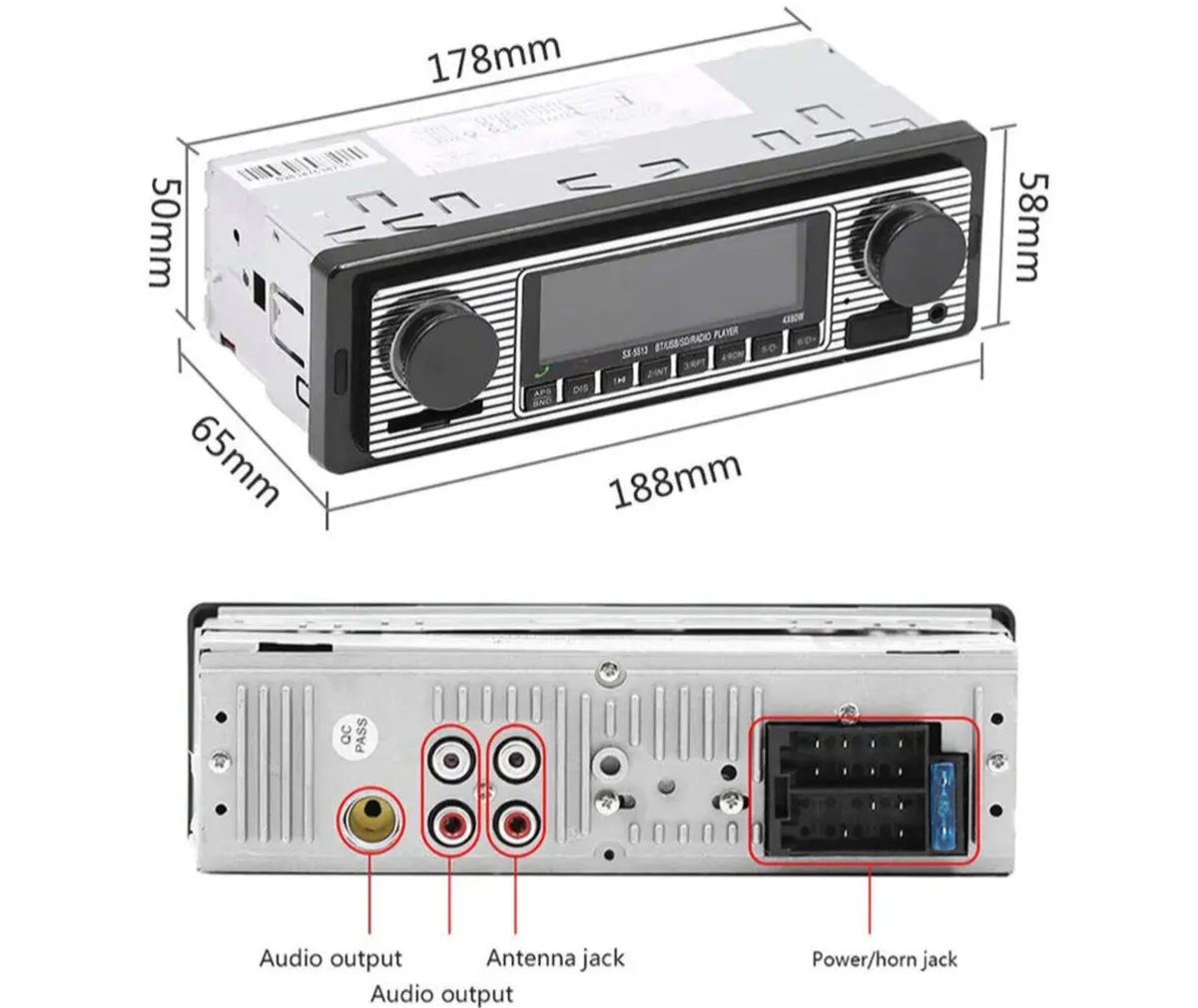 Retro Style Radio Bluetooth Stereo - Image 4