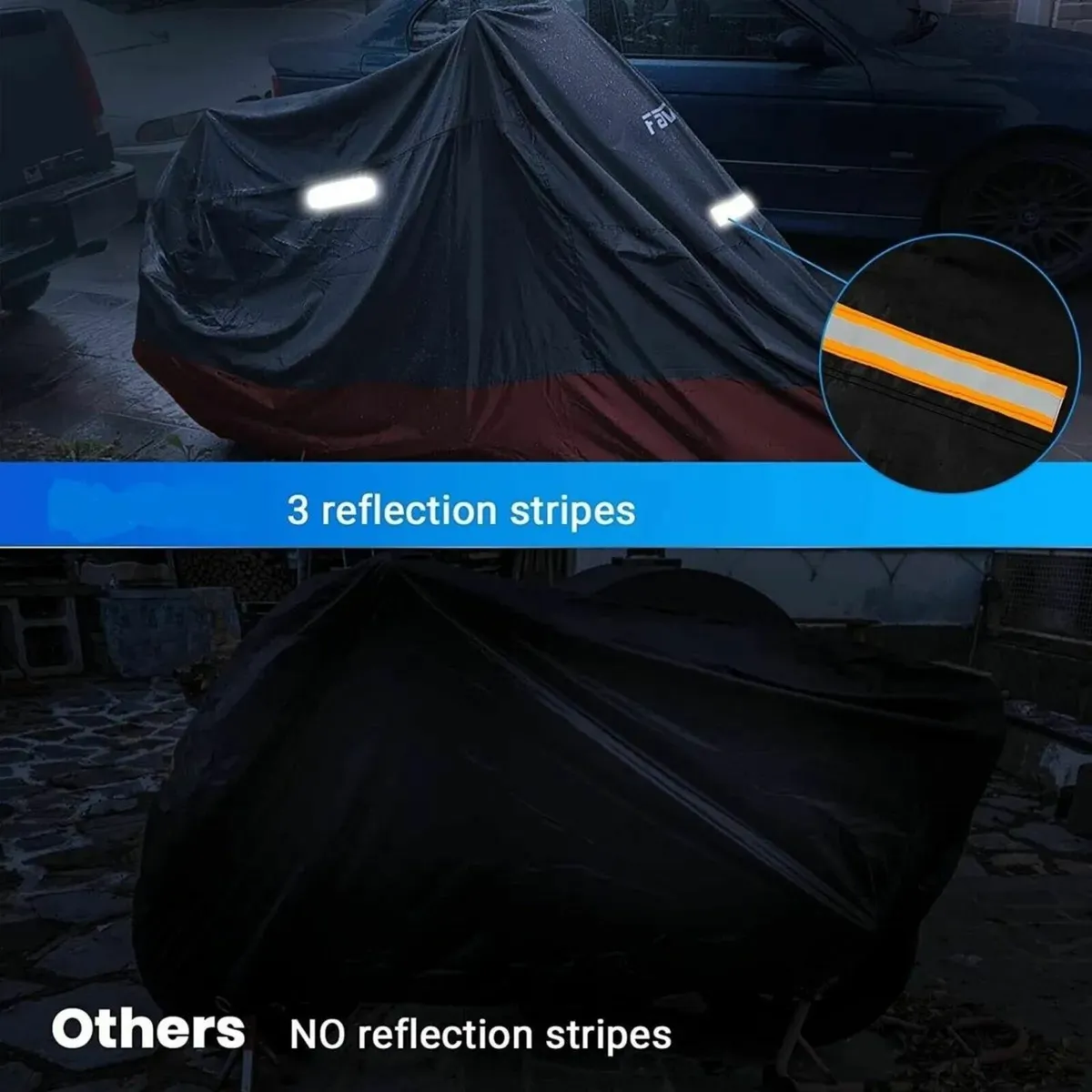 Motorcycle Cover 210D Waterproof Outdoor Motorbike - Image 4