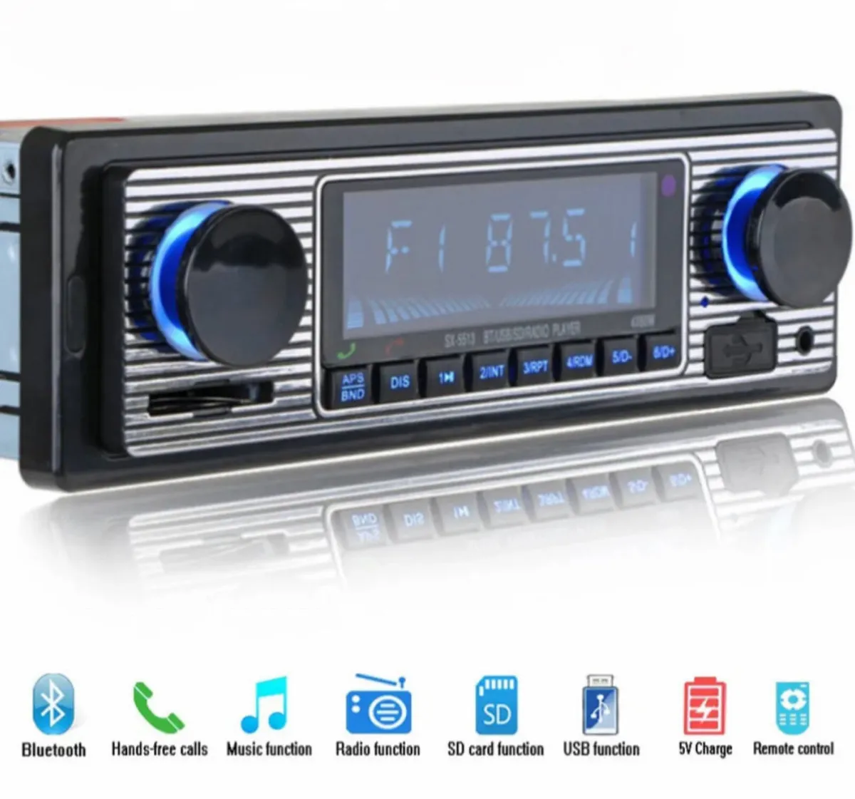 Retro Style Radio Bluetooth Stereo - Image 1