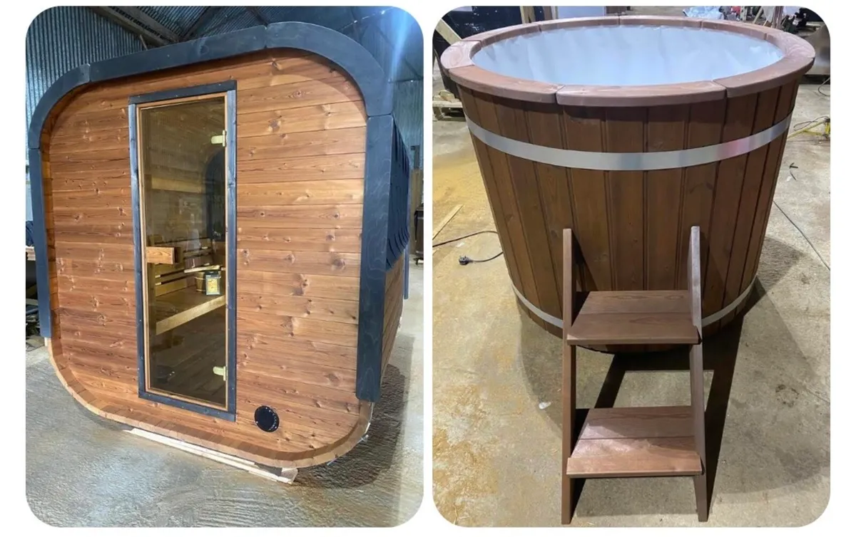 Sauna cube + plunge pool