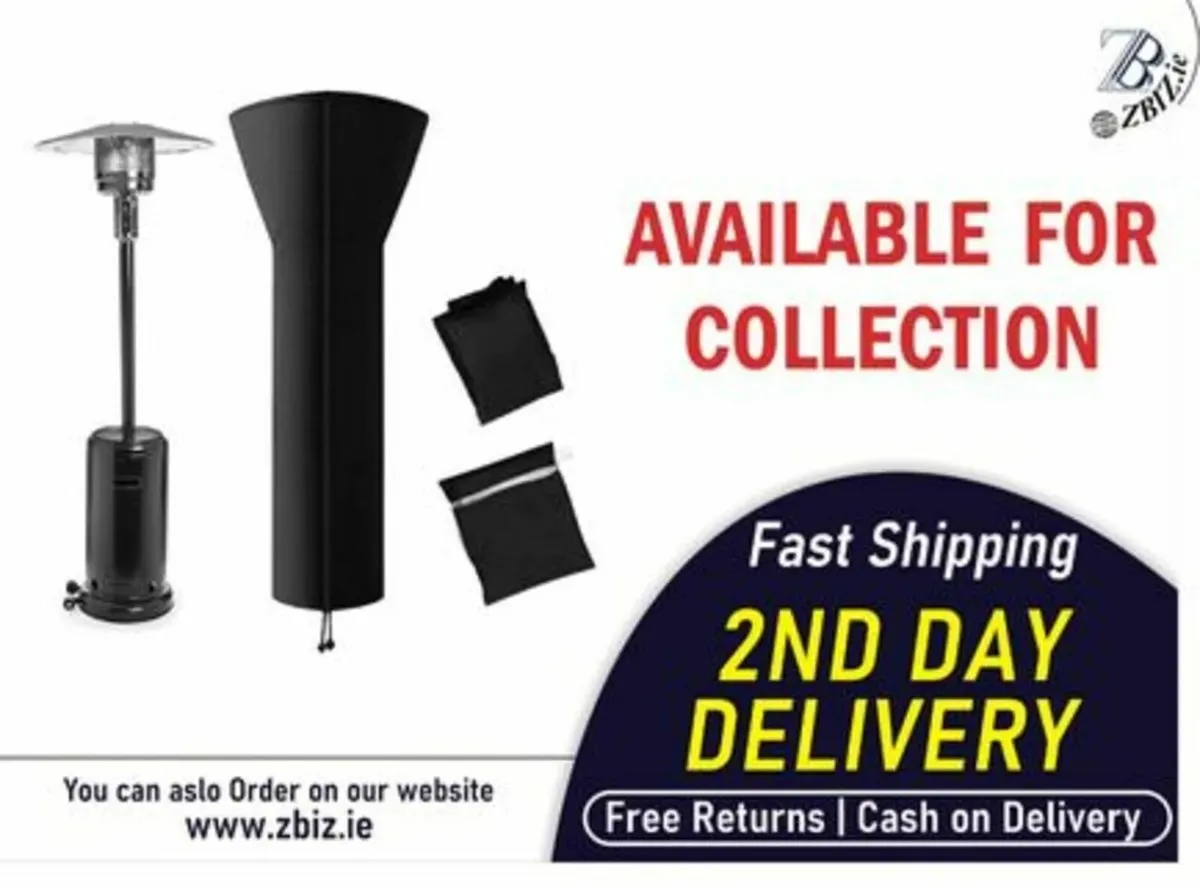 Patio Heater Covers with Zipper and Storage Bag - Image 1