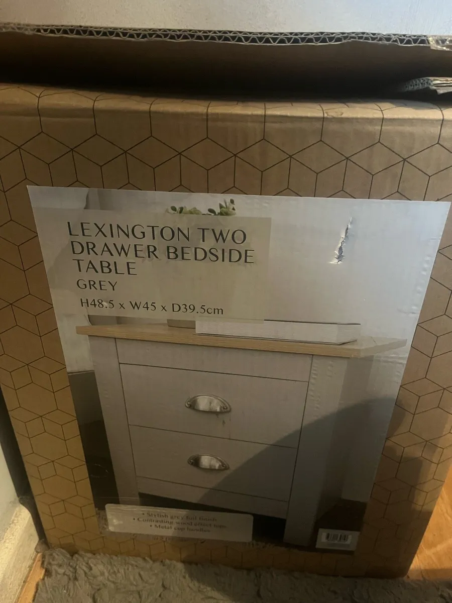 2 drawer bedside locker